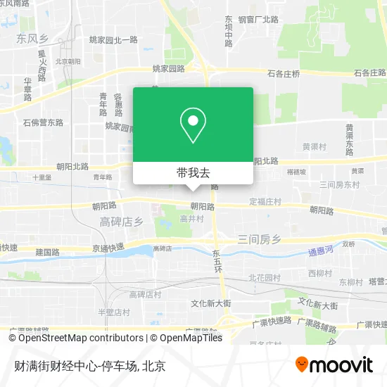 财满街财经中心-停车场地图