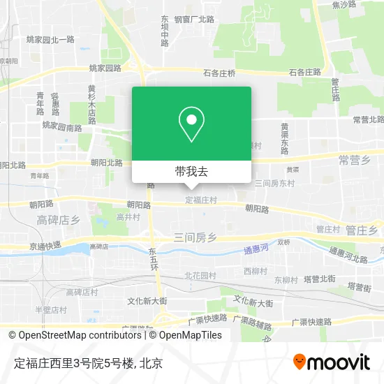 定福庄西里3号院5号楼地图