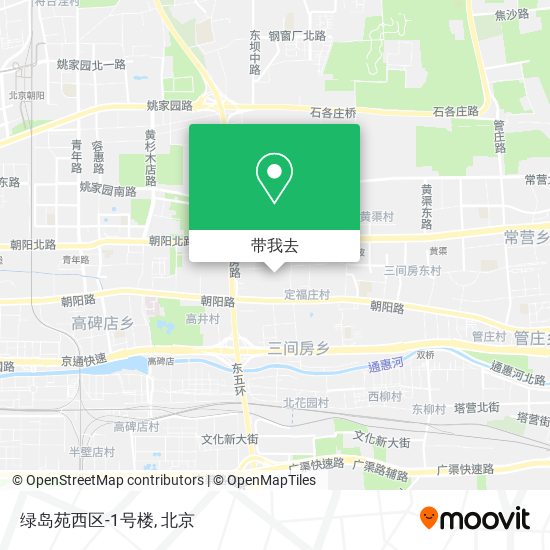 绿岛苑西区-1号楼地图