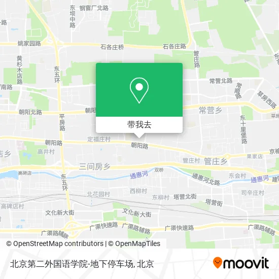 北京第二外国语学院-地下停车场地图