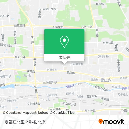 定福庄北里-2号楼地图