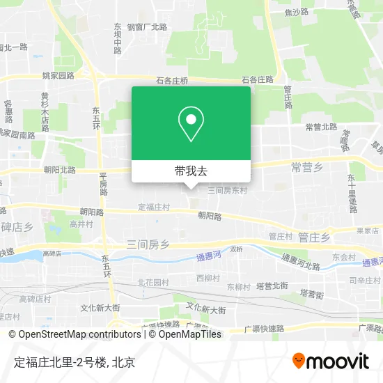 定福庄北里-2号楼地图