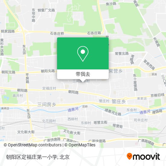朝阳区定福庄第一小学地图