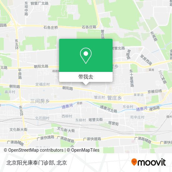北京阳光康泰门诊部地图