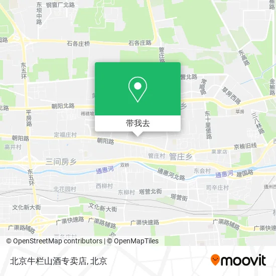 北京牛栏山酒专卖店地图