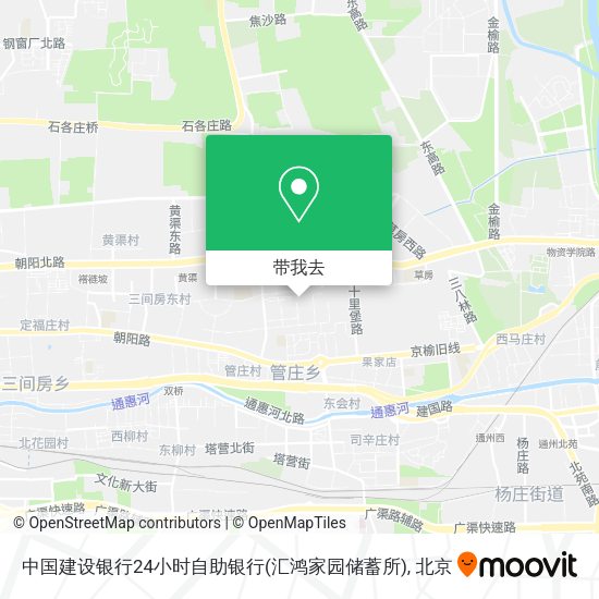 中国建设银行24小时自助银行(汇鸿家园储蓄所)地图
