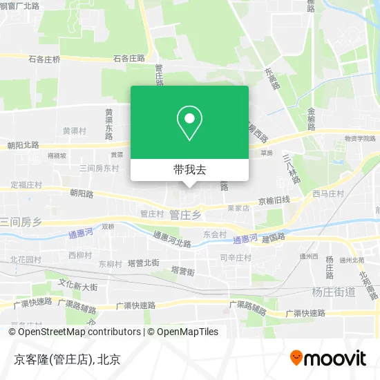 京客隆(管庄店)地图