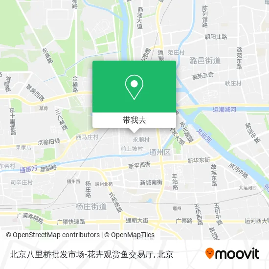 北京八里桥批发市场-花卉观赏鱼交易厅地图