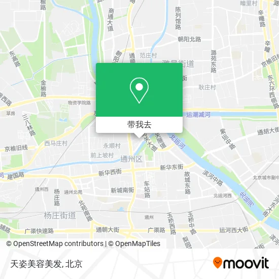 天姿美容美发地图