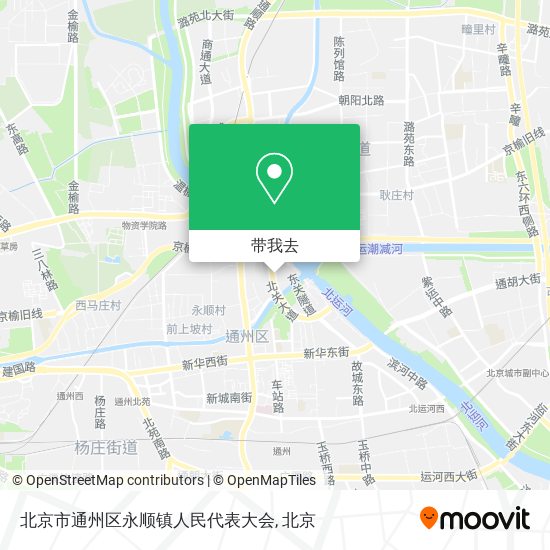 北京市通州区永顺镇人民代表大会地图