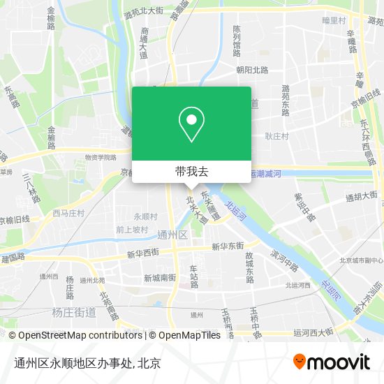通州区永顺地区办事处地图