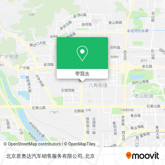 北京君奥达汽车销售服务有限公司地图