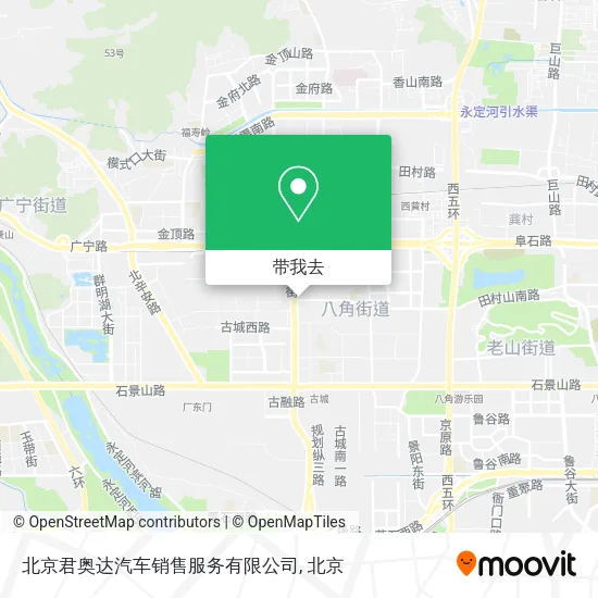 北京君奥达汽车销售服务有限公司地图