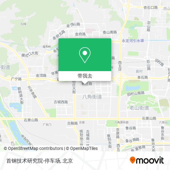 首钢技术研究院-停车场地图