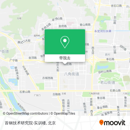 首钢技术研究院-实训楼地图