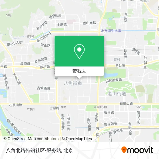 八角北路特钢社区-服务站地图