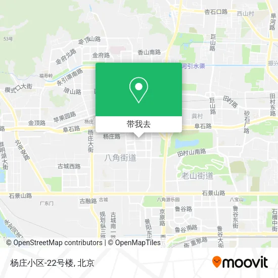 杨庄小区-22号楼地图