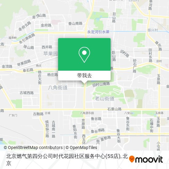 北京燃气第四分公司时代花园社区服务中心(5S店)地图