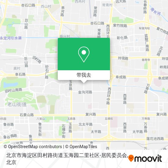 北京市海淀区田村路街道玉海园二里社区-居民委员会地图