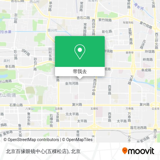 北京百缘眼镜中心(五棵松店)地图
