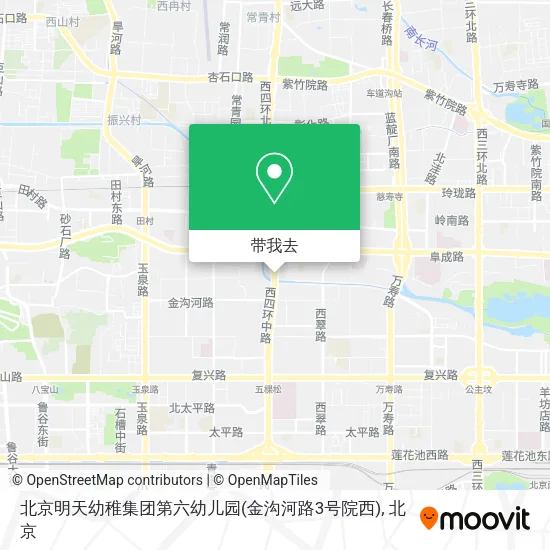 北京明天幼稚集团第六幼儿园(金沟河路3号院西)地图