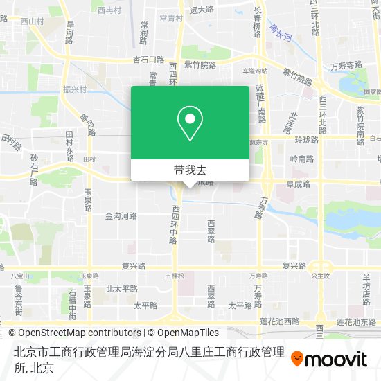 北京市工商行政管理局海淀分局八里庄工商行政管理所地图