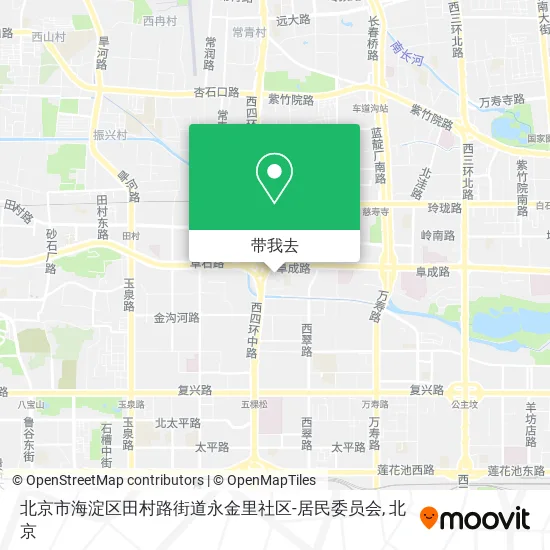 北京市海淀区田村路街道永金里社区-居民委员会地图
