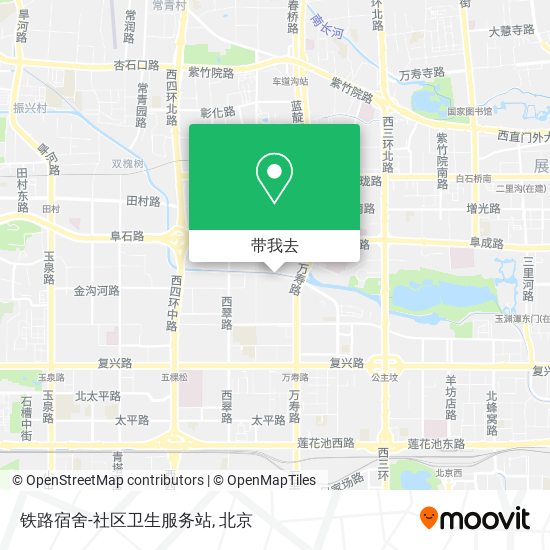 铁路宿舍-社区卫生服务站地图