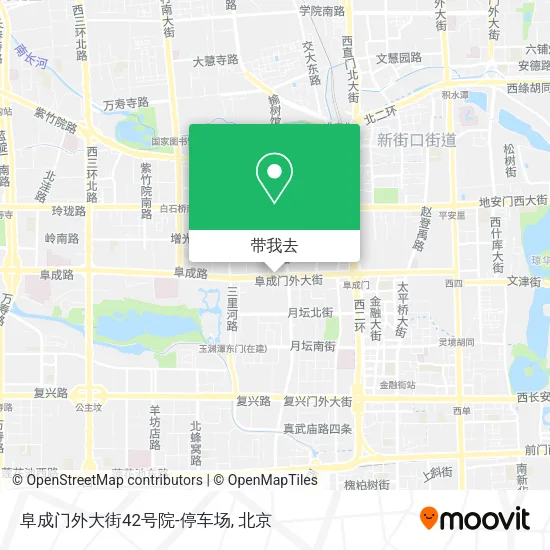 阜成门外大街42号院-停车场地图