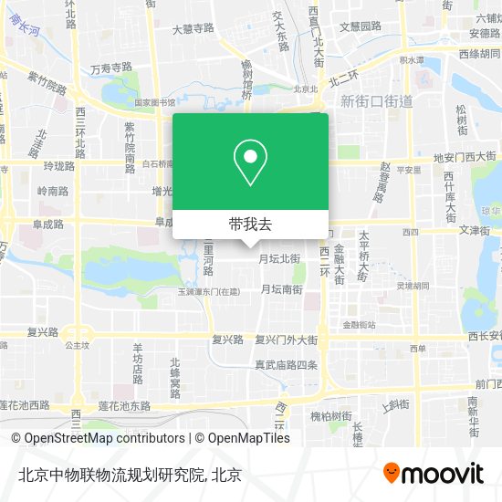 北京中物联物流规划研究院地图