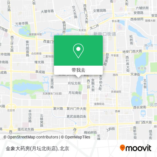 金象大药房(月坛北街店)地图