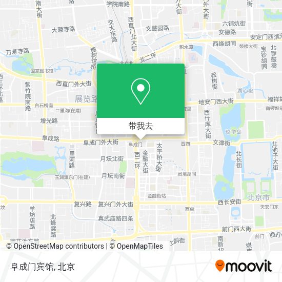 阜成门宾馆地图