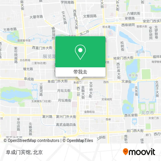 阜成门宾馆地图