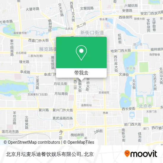 北京月坛麦乐迪餐饮娱乐有限公司地图