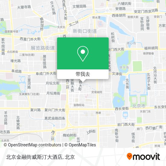 北京金融街威斯汀大酒店地图
