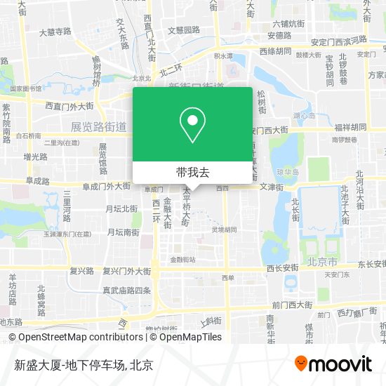 新盛大厦-地下停车场地图