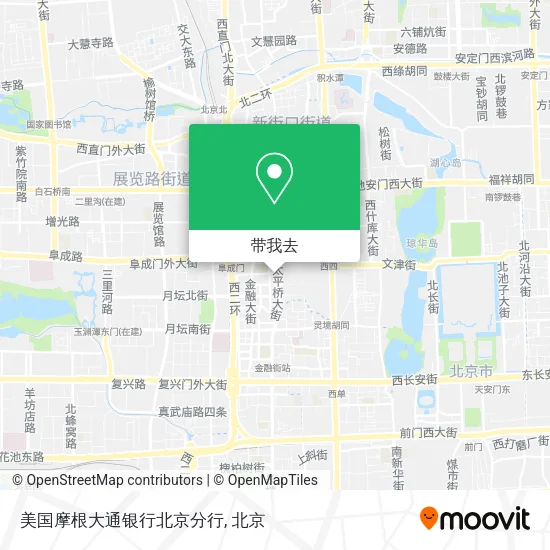 美国摩根大通银行北京分行地图