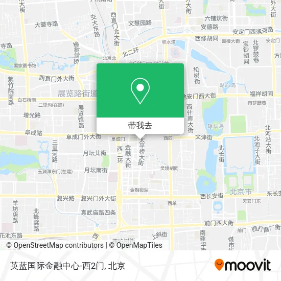 英蓝国际金融中心-西2门地图