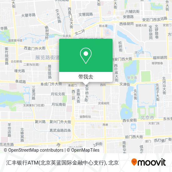 汇丰银行ATM(北京英蓝国际金融中心支行)地图