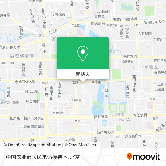 中国农业部人民来访接待室地图