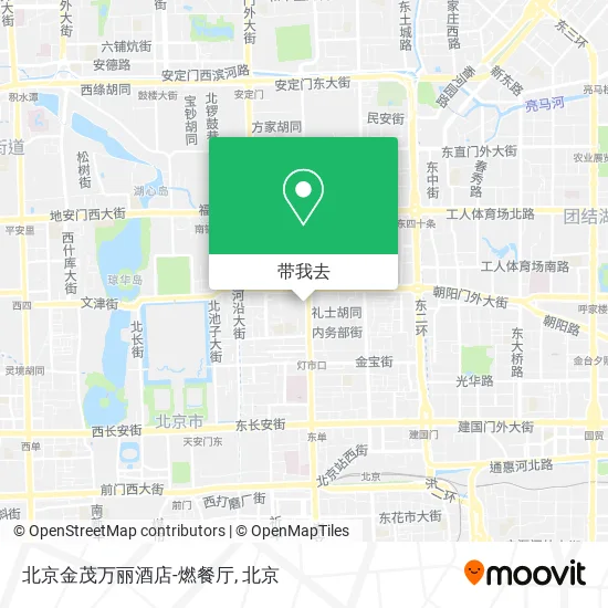 北京金茂万丽酒店-燃餐厅地图