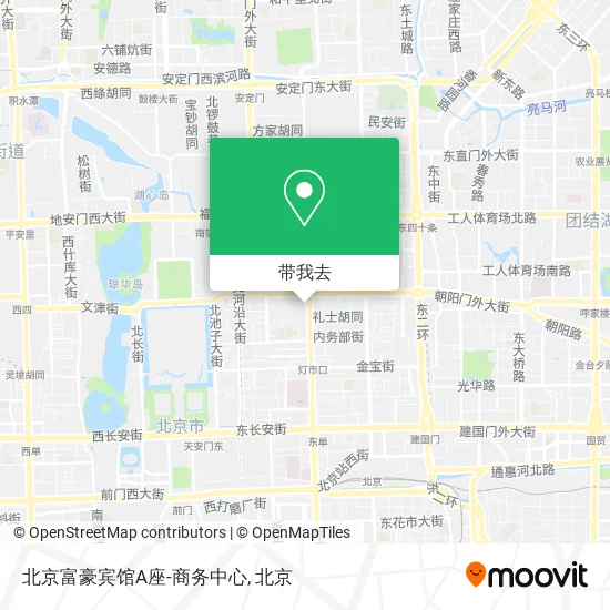 北京富豪宾馆A座-商务中心地图