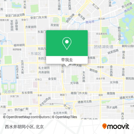 西水井胡同小区地图