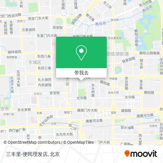 三丰里-便民理发店地图