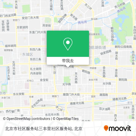 北京市社区服务站三丰里社区服务站地图