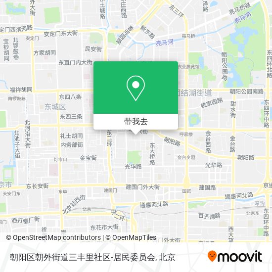朝阳区朝外街道三丰里社区-居民委员会地图