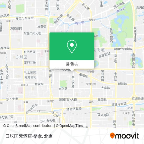 日坛国际酒店-桑拿地图