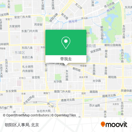朝阳区人事局地图