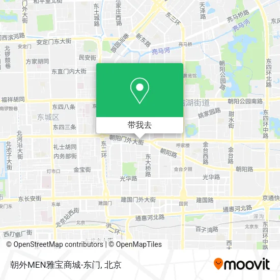 朝外MEN雅宝商城-东门地图