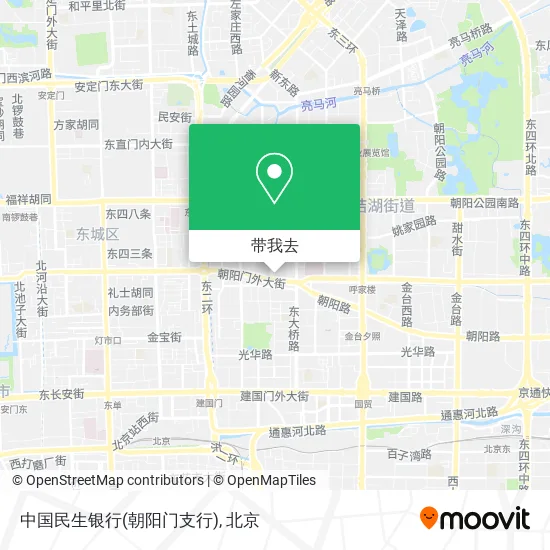 中国民生银行(朝阳门支行)地图